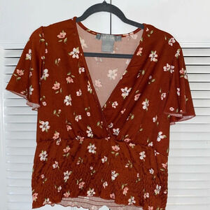 Lark & Grey floral blouse